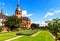 Convent Garden and Basilica in Seligenstadt on the Banks of the River Main, Germany