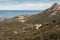 Convent and village of Corbara in Corsica