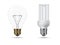 Conventional and Energy Saving Light Bulbs