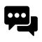 Conversation  glyph flat icon