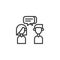 Conversation line icon