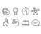 Conversation messages, Reward and Messages icons. World statistics, Laptop and Chat signs.