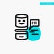 Conversational Interfaces, Conversational, Interface, Big Think turquoise highlight circle point Vector icon