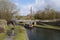 A Converted Barge cruising on the canal