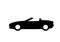 Convertible car icon isolated symbol