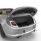 Convertible sports clean empty trunk isolated on a white. 3D illustration