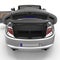 Convertible sports clean empty trunk isolated on a white. 3D illustration