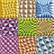 Convex twisted color squares patterns