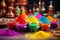 Convey the Holi theme in product photography