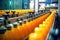 Conveyor Belt in a Bottling Plant - Ideal for Product Marketing - Generative AI