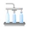 Conveyor Belt with Drinking Water Bottling Process Vector Illustration