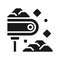 Conveyor black glyph icon