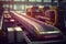 Conveyor or conveyor belt in factory or enterprise warehouse