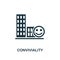 Conviviality icon. Premium style design from urbanism icon collection. UI and UX. Pixel perfect Conviviality icon for web design,