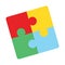 Convolution puzzle, game Vector icon which can easily modify