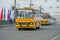 Convoy of Hungarian buses Ikarus, Saint Petersburg