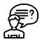 convversation customer testimonial line icon vector illustration