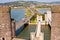 Conwy Castle and Three Bridges in Wales, UK