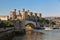 Conwy Castle in Wales, United Kingdom, series of Walesh castles