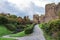 Conwy Harbor Town and castle North Wales