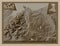 Conwy, Wales - Great Britain. Sepia. Labelled points of cities