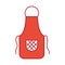 Cook apron isolated icon