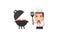 Cook and brazier funny characters objects set