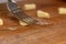 The cook correctly prepares the traditional Italian gnocchi dish with a fork