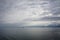 Cook Inlet, Alaska: A freighter on the horizon