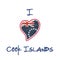 Cook Islander flag patriotic t-shirt design.