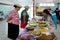 Cook Islands woman serve traditional food on sunday morning tea
