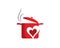 Cook Love Logo Template Design Vector, Emblemb Logo Template Design Vector, Emblem, Design Concept, Creative Symbol, Icon