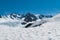 Cook Mount with snow landing and clear blue sky background, New Zealand