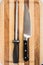 Cook\'s knife and honing steel