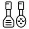 Cook tools icon outline vector. Home menu