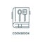 Cookbook vector line icon, linear concept, outline sign, symbol