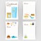 Cookbook Vector. Recipe Kitchen Cookbook Card Page. Blank For Text. Flat Illustration