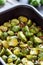 Cooked Brussel Sprouts with Pecun Nuts