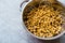 Cooked Chickpeas in Metal Colander / Strainer