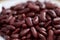 cooked kidney beans on a wood background