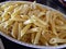 Cooked penne pasta in a bowl