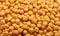 Cooked soaked chickpea beans close up background