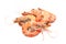 Cooked tiger shrimps