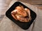 Cooked Turkey in Roasting Pan