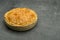 Cooked Whole Meat Pie on Stone Countertop with Copy Space
