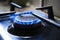 Cooker as heater. Blue flame from gas hob produce greenhouse gas emissions. Wastage of natural resources. Kitchen stove