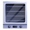 Cooker convection oven icon, cartoon style