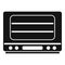 Cooker oven icon simple vector. Electric convection stove