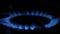 Cooker Stove Burner Image with Blue Flames Starting Instantly with an Electric Igniter