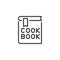 Cookery book line icon